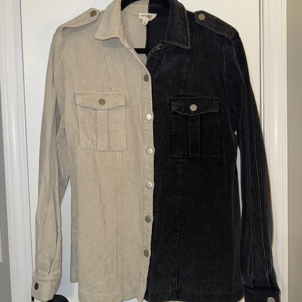 BiBi Two-Tone Corduroy Jacket - Picture 3 of 7